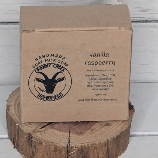 Raspberry & Vanilla Goat Milk Soap