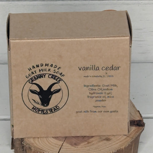 Rustic Vanilla Woods Goat Milk Soap