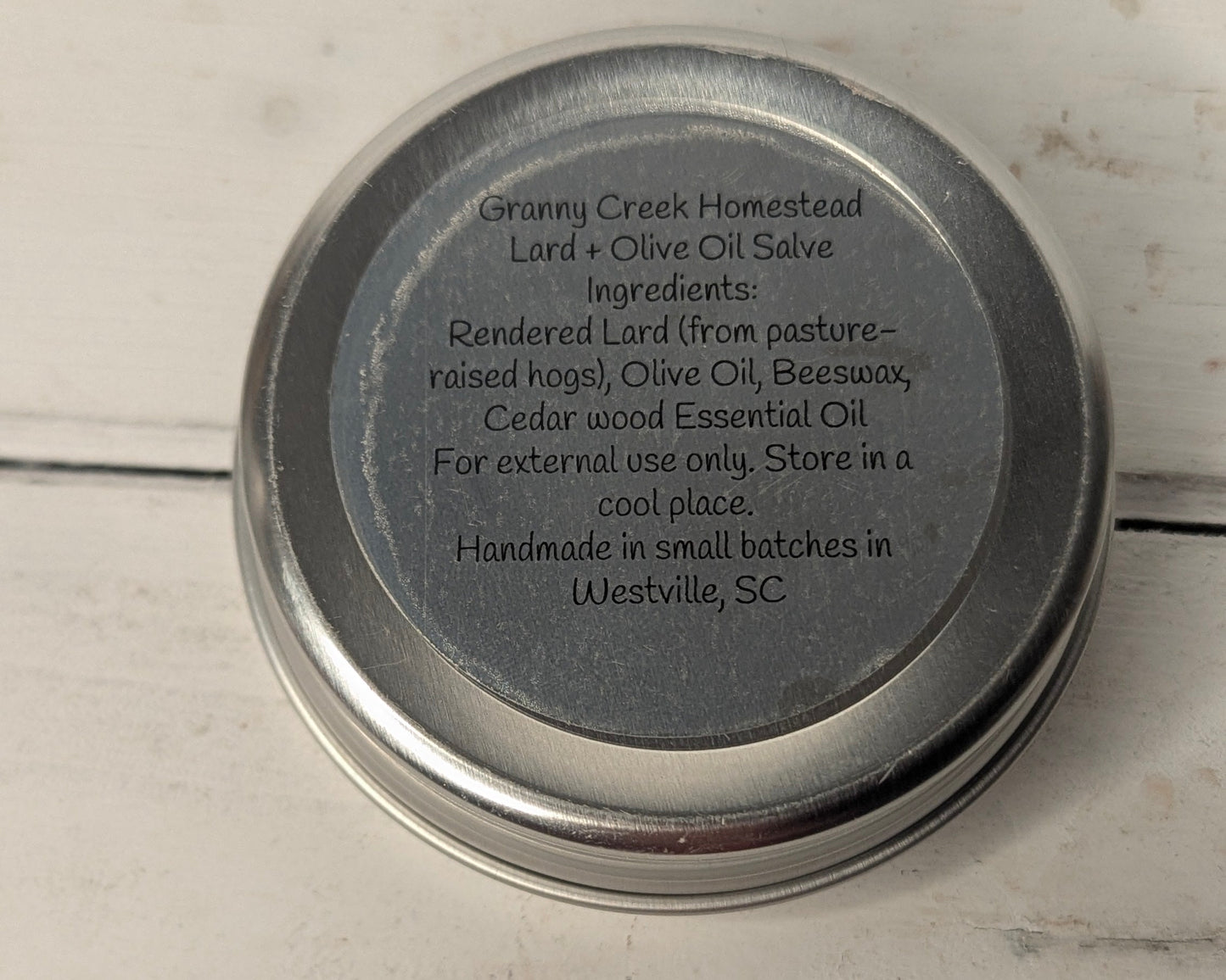 Cedarwood Lard Salve