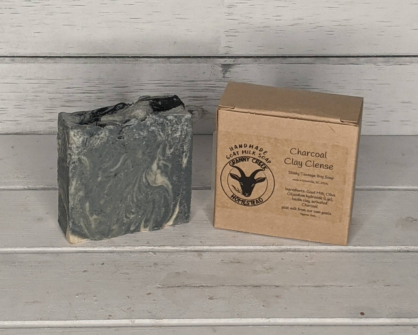 Charcoal Clay Cleanse Goat Milk Soap
