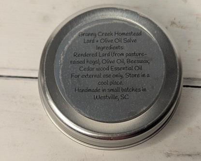 Cedarwood Lard Salve